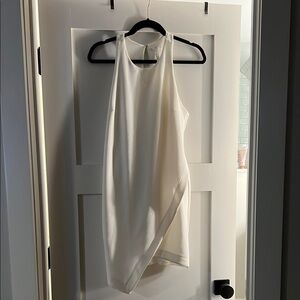 Elegant White Asymmetrical Dress